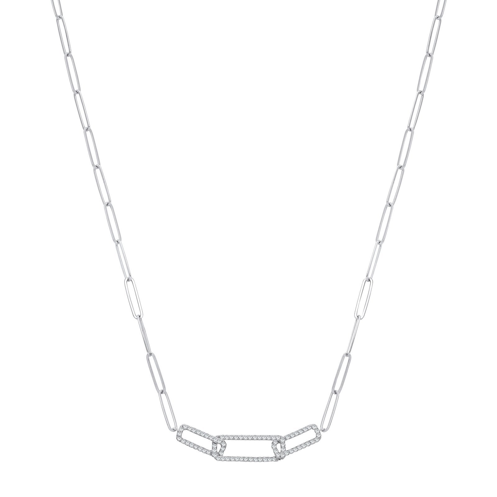 9ct White Gold 0.35ctw Necklace - Fine Necklace - Certified Authentic - Swiss Made - UK Stock – Luxury Jewellery by Im